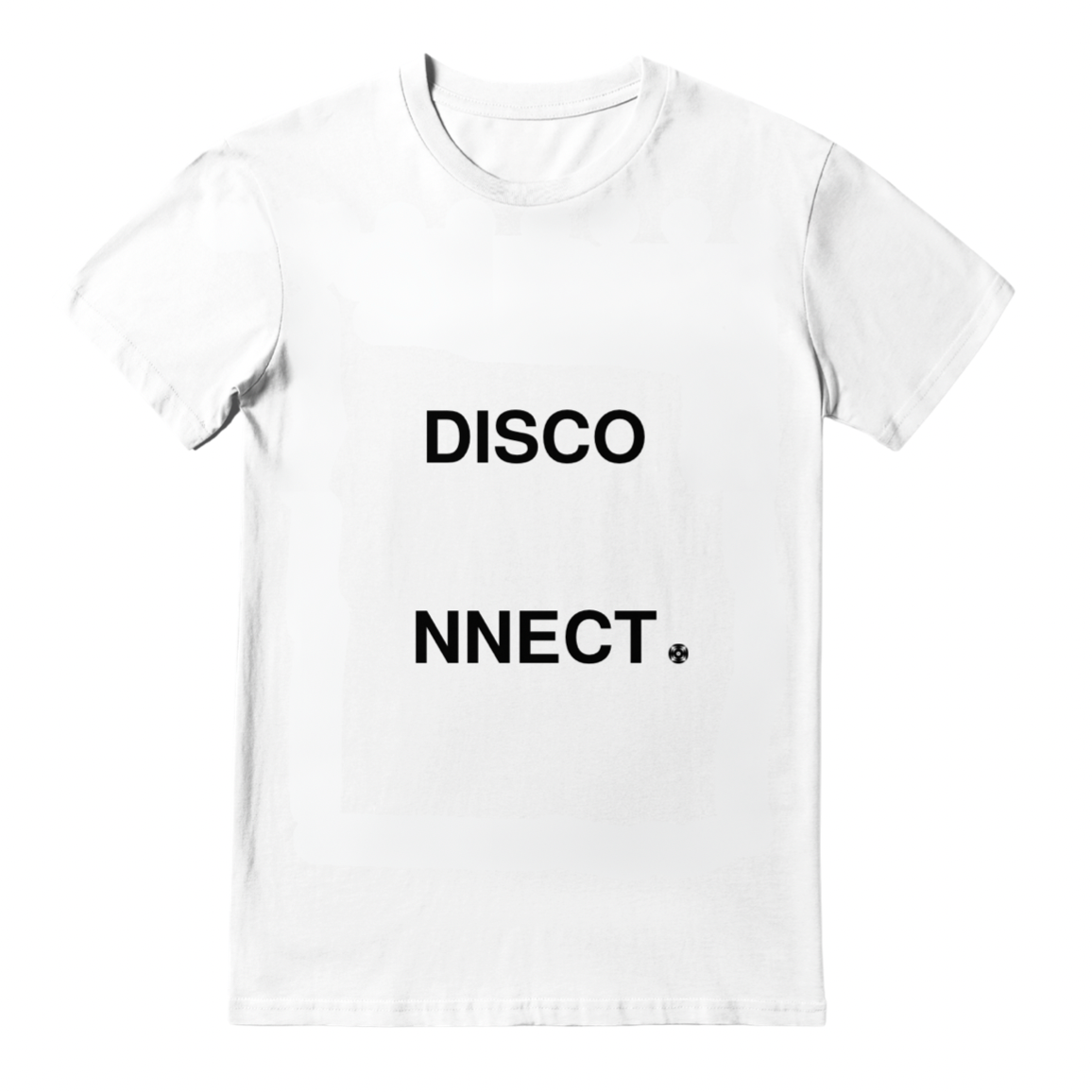 Limited Edition Impressed OVERSIZE TEE - IMPM005 WHITE 'DISCO-NNECT' FROM THE ALGORITHM