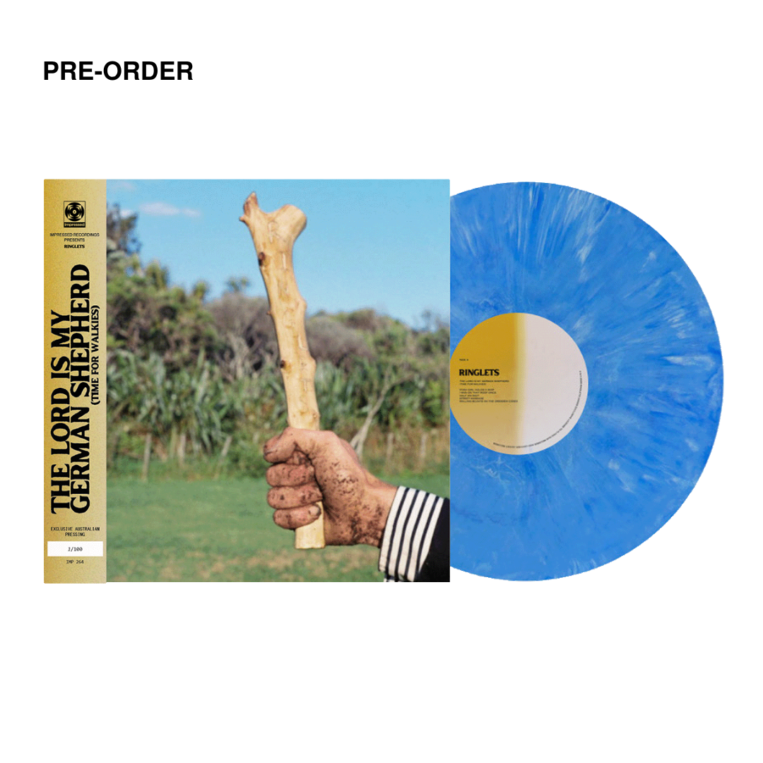 RINGLETS - The Lord Is My German Shepherd (TIME FOR WALKIES) - EXCLUSIVE BLUE MARBLE VINYL LP