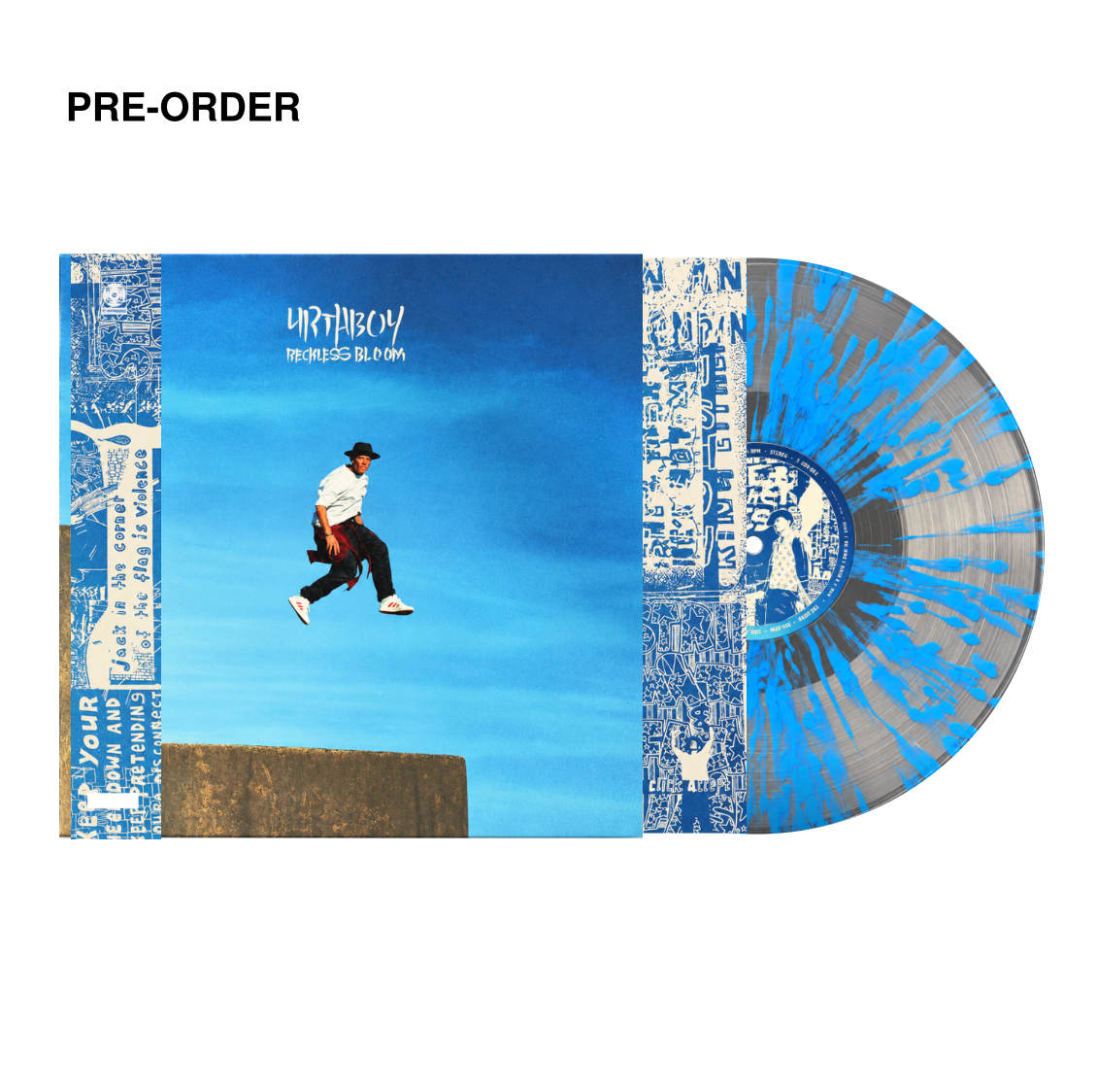 Urthboy - Reckless Bloom vinyl LP, Impressed exclusive blue and silver splatter vinyl with album cover (pre-order)