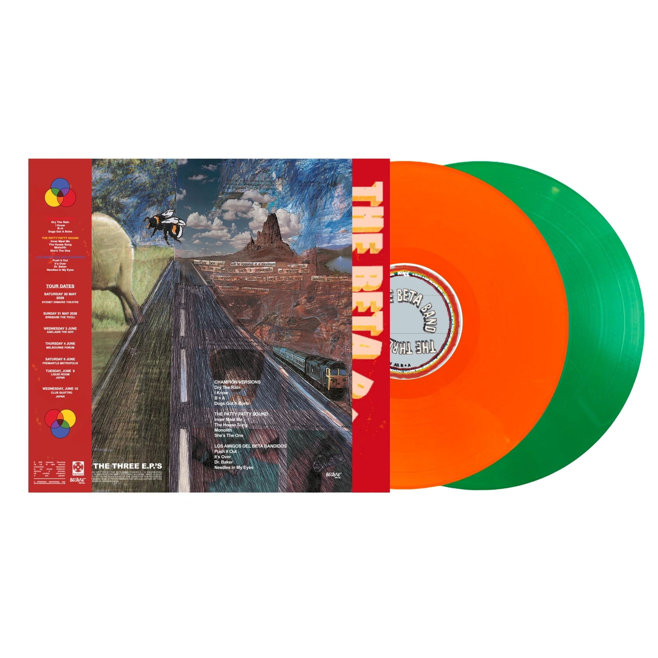 The Beta Band - The Three E.P.'s - Exclusive Coloured Australian Tour Edition Double Vinyl LP