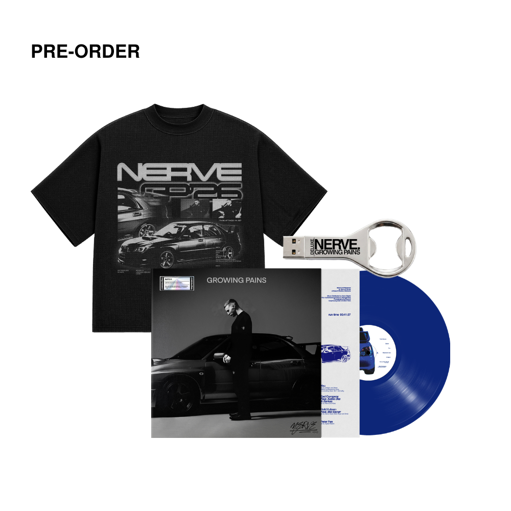 NERVE - GROWING PAINS - T-SHIRT + VINYL + USB BUNDLE