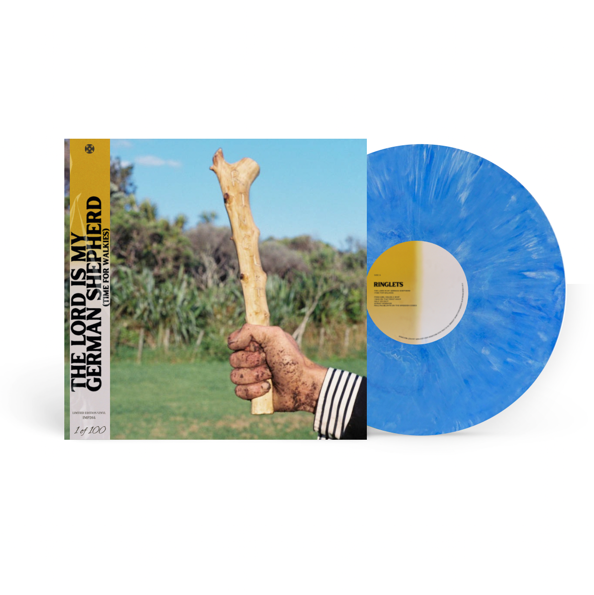 RINGLETS - The Lord Is My German Shepherd (TIME FOR WALKIES) - EXCLUSIVE  BLUE MARBLE VINYL LP