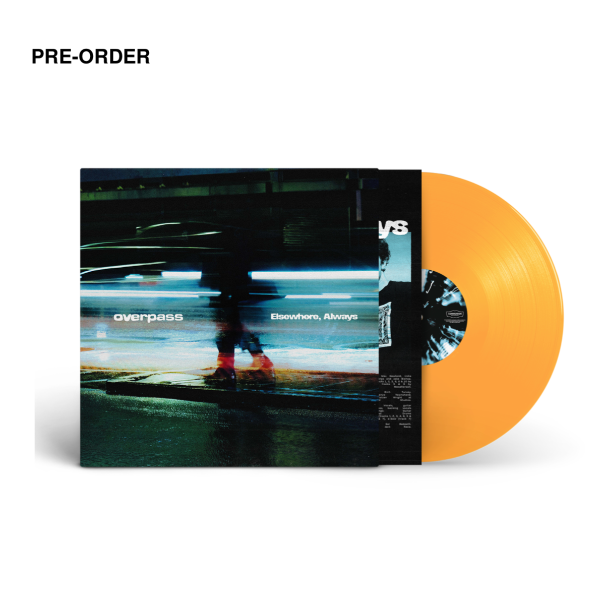 OVERPASS - ELSEWHERE, ALWAYS - WORLD EXCLUSIVE ORANGE Vinyl LP