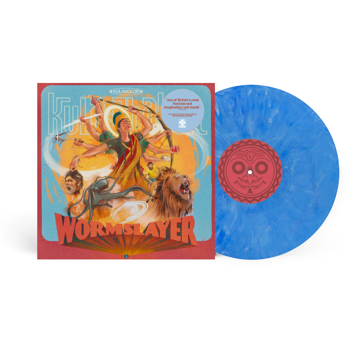 Kula Shaker - WormSlayer - EXCLUSIVE BLUE MARBLE Vinyl LP