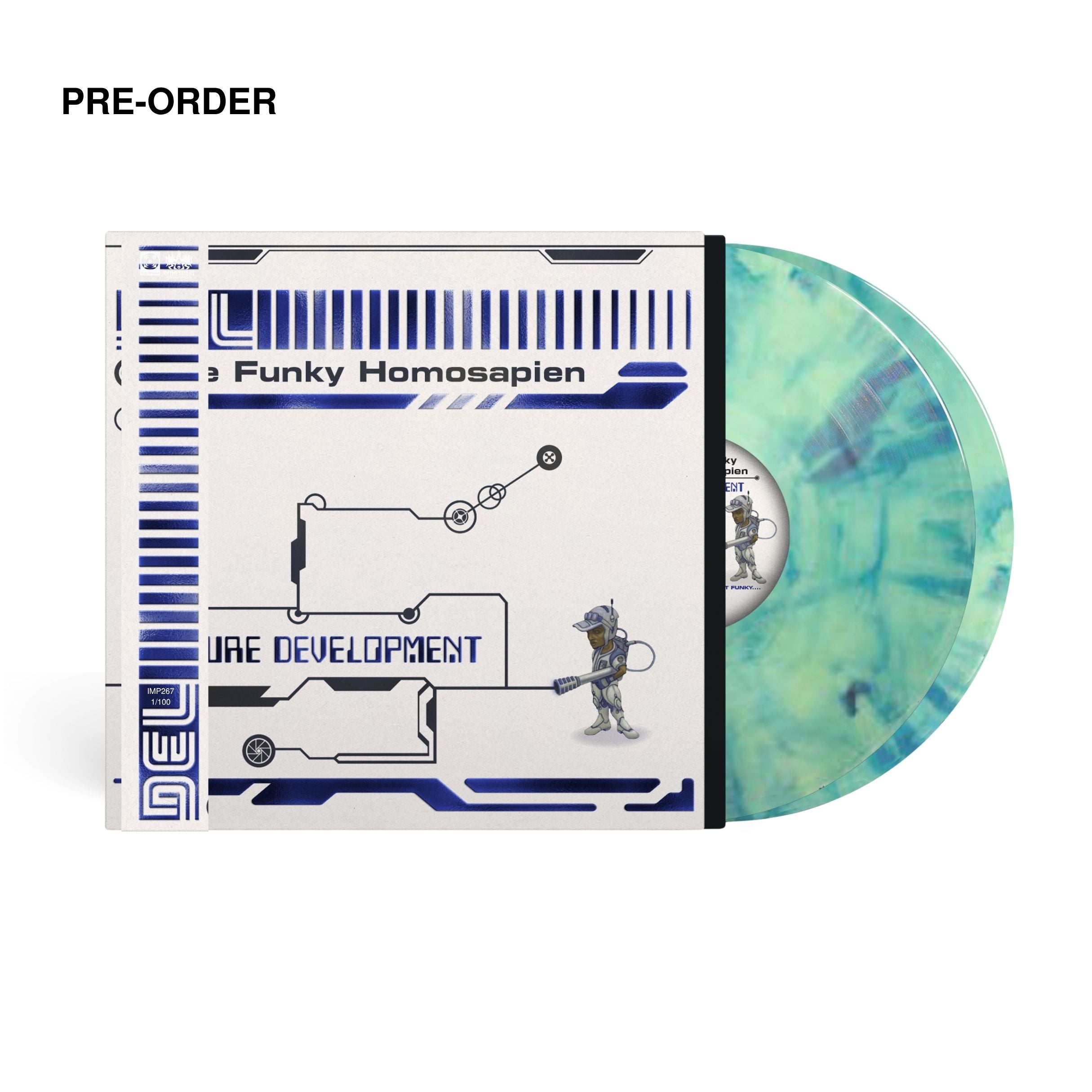 Del The Funky Homosapien - Future Development -  Exclusive Green/Blue Marble Vinyl DOUBLE LP